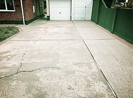 Concrete drive after