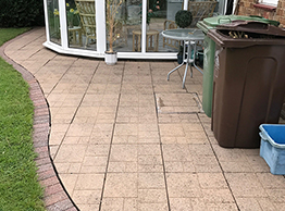 Patio after cleaning