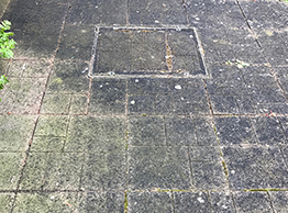 Paving before cleaning